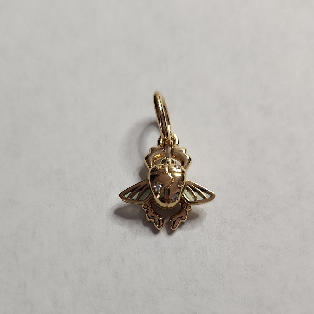 Pandora Disney Sterling Silver Gold Plated Aladdin Scarab Pendant